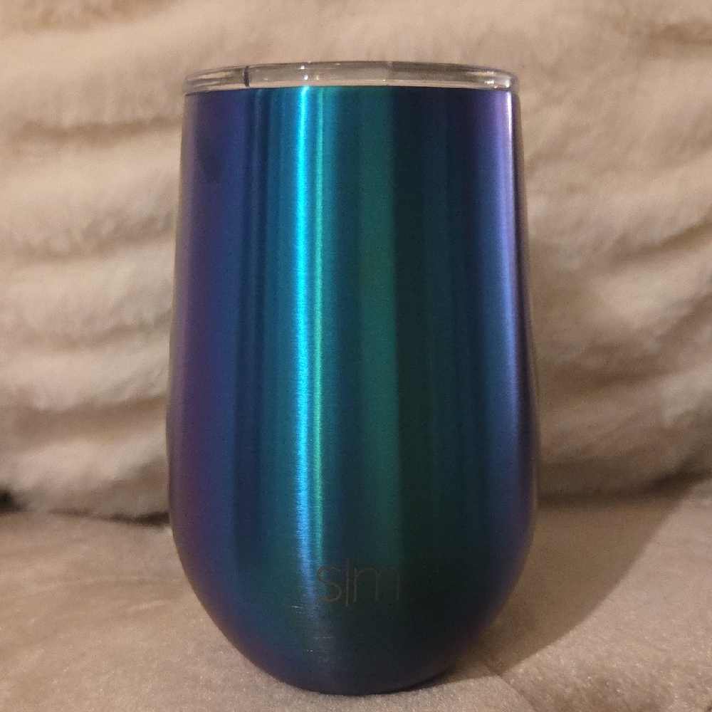 Iridescent Blue and Green 12oz Spirit Tumbler